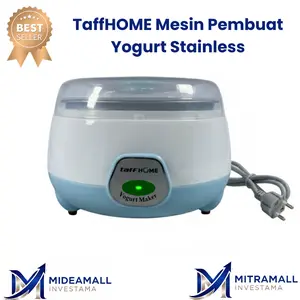 TaffHOME Mesin Pembuat Yogurt Maker Electric Stainless Steel 15W 1L PA-10C Kabel 60cm Best Seller