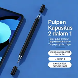 【COD】[Model Terbaru]Pena Layar Sentuh Kepala Disk Pengeditan Plastik Kapasitas Pena Ponsel Stylus