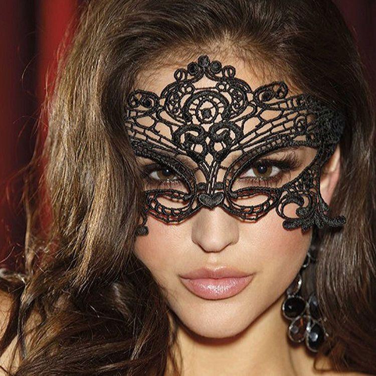 Product Introduction of Romantic Lace Mask Female Half Face Ball Party Sexy Black Eye Mask Halloween Props Princess Adult Mask 12