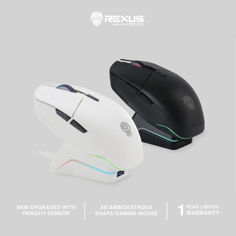 Rexus Mouse Gaming Wireless SHAGA RX-130: RGB LED, Multi Koneksi - Shop ...