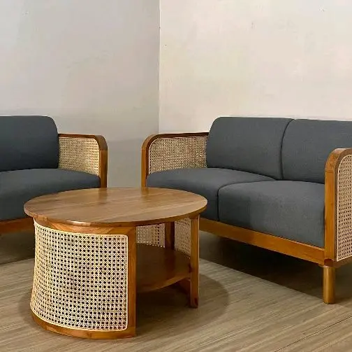 kursi sofa kayu jati perhutani 2