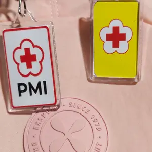 Gantungan Kunci PMI/PMR cantik berbahan Acrylik  transparan