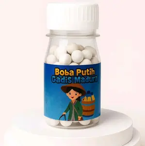 Boba putih topping minuman jelly untuk wanita