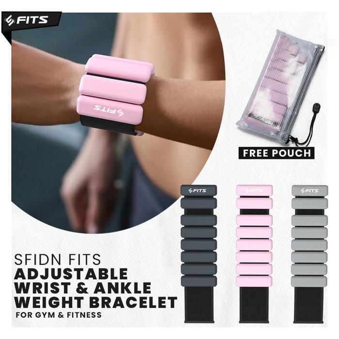 Gambar SFIDN FITS Adjustable Wrist & Ankle Weight Bracelet | For Gym & Fitnes dari SFIDN FITS Shop Kota Tangerang Selatan Tokopedia