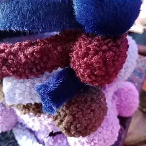 Paket Usaha (1 Lusin) Bando Pom Pom Bulu Isi 12 Korea Style by calfani