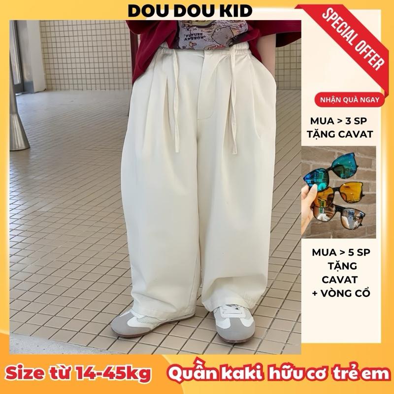 AFF- DOU DOU KID QKK1 Quần KaKi Ống Suông Cho Bé 14-43kg,Chất KaKi mềm
