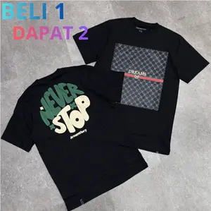 [ BELI 1 DAPAT 2 ] Promo Terbatas Beli 1 dapat 2 COMBO kaos Cotton Combed 24s High Quality