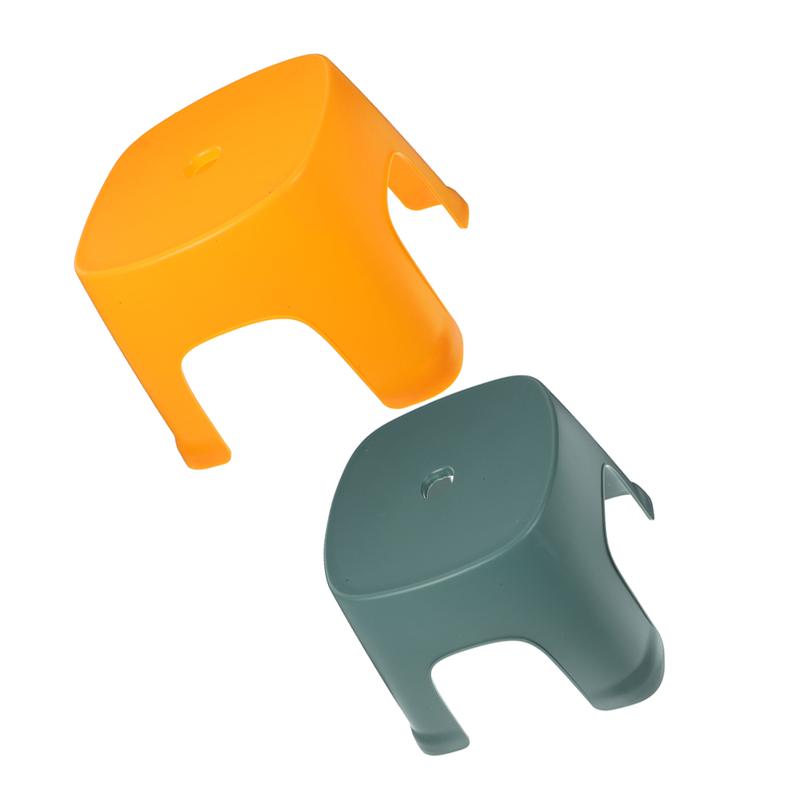 Product Introduction of 2Pcs Household Foot Stool Toilet Stepping Foot Stool Plastic Bathroom Foot Stool Shower Lightweight Shower Lightweight 10