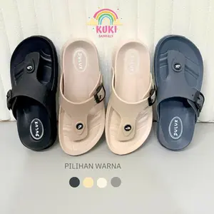 PROMO 12.12 kukishop (Size 24-44) VARO Dulux 213 Sandal Anak Karet Jepit Sandal Wanita Sandal Pria Polos