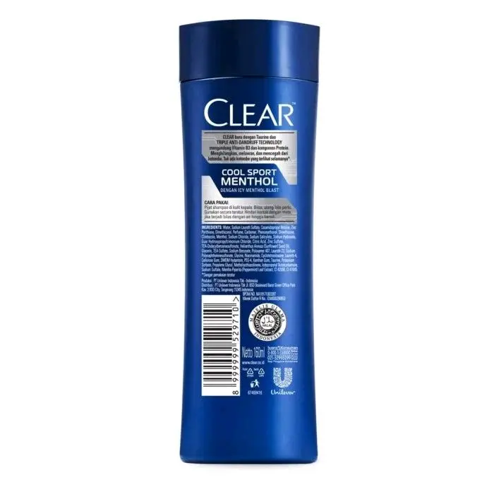 Clear Shampoo Cool Sport Menthol 160ml 2