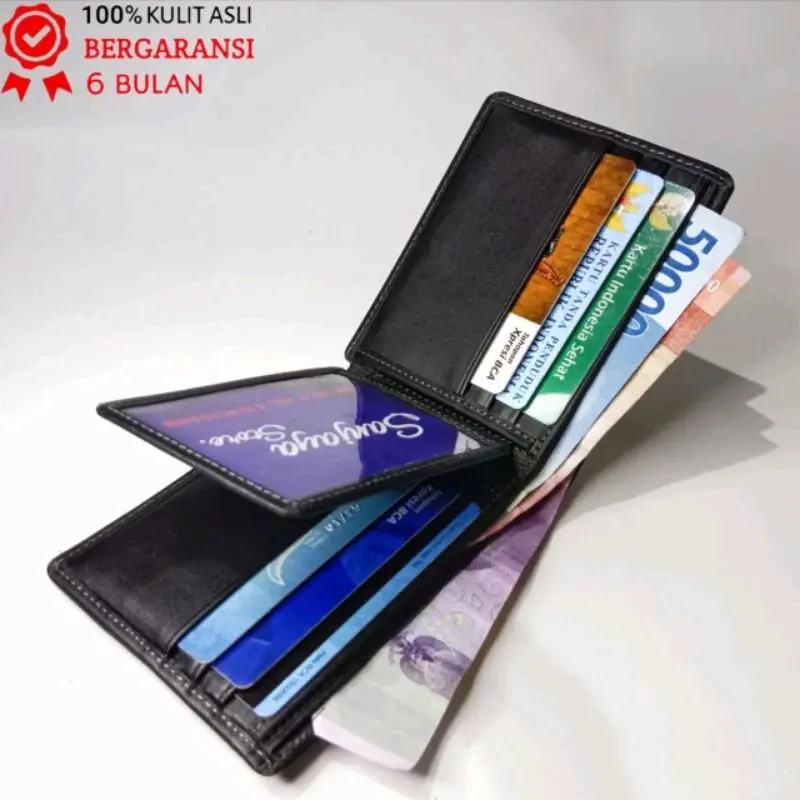 Dompet Kulit Pria 100% ORIGINAL Kulit Asli Dompet Pria Kulit Asli Garut