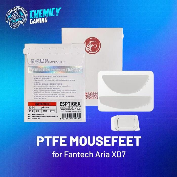 Gambar Tiger Arc | ESPTiger PTFE Mousefeet Glide Skates for Fantech Aria XD7 / XD-7 Gaming Mouse dari ChemicyGaming Kota Administrasi Jakarta Pusat Tokopedia