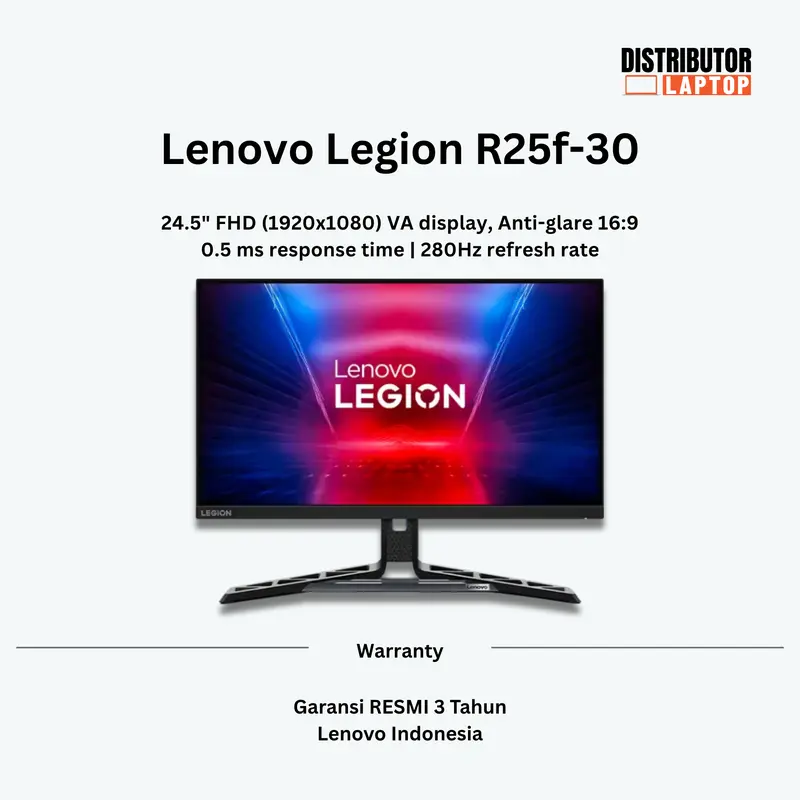 Lenovo Legion R25f-30 Monitor Gaming 25" FHD VA 240Hz 0.5ms FreeSync Premium 0