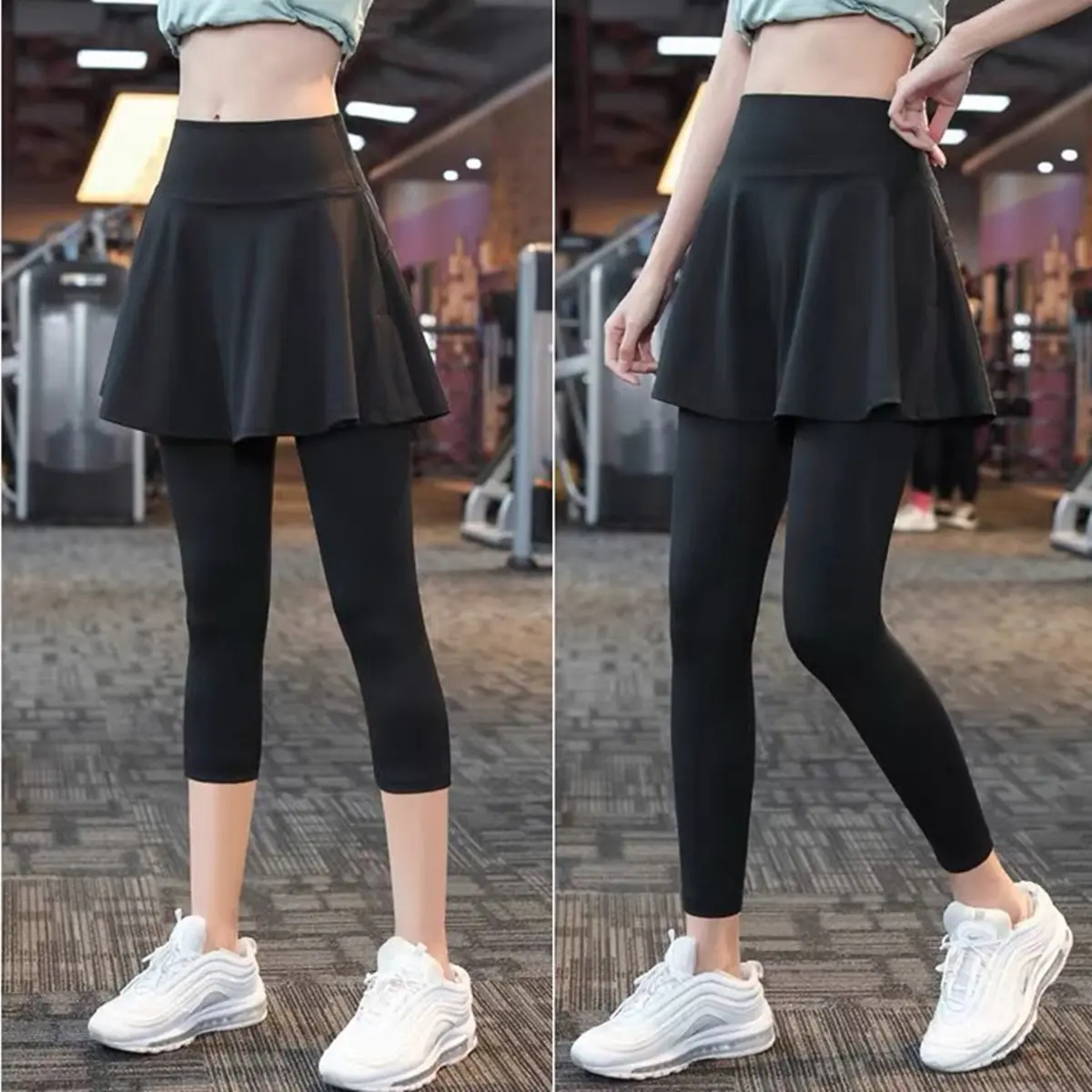 Quần Dài Cropped, Có Túi, Dành Cho Nữ, Quần Dài, Thích Hợp Để Tập Yoga, Thể Thao, Và Hồi Giáo, Quần Dài, Quần Váy