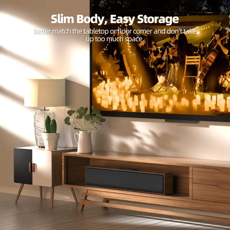 GOOJODOQ Soundbar Speaker TV AB4084 Wireless 5.3 Home Theater Dual Connection Long Bar Stereo Dual Home Speaker 4
