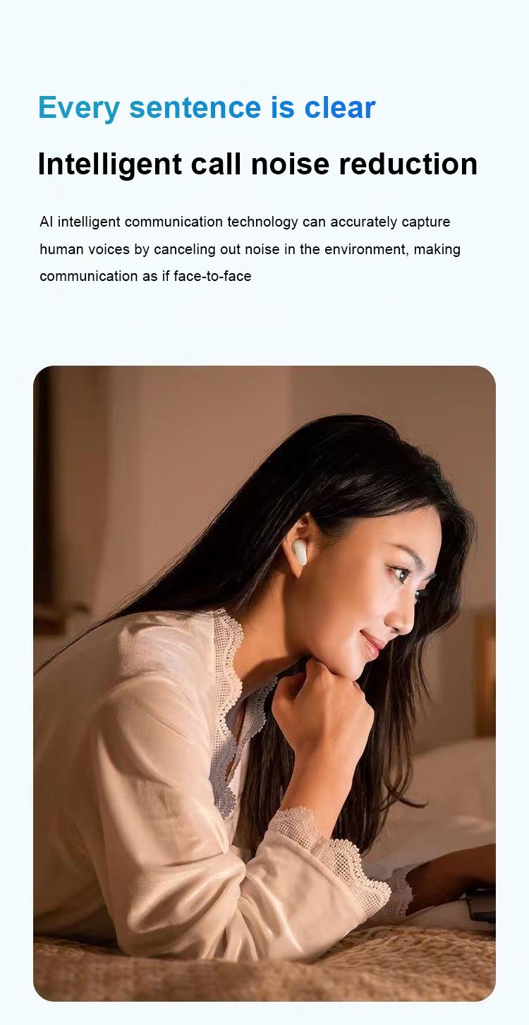 Lenovo ThinkPlus LP90 TWS Headphone Nirkabel Earphone Bluetooth 5.3 Tahan Air dengan Mic untuk Xiaomi iPhone Pro4 Earbud Bass Wireless Putih Headset dengan ENC Noise-Cancelling dan Bateri 20 Jam Lenovo ThinkPlus LP90 TWS Headphone Nirkabel Earphone Bluetooth 5.3 Tahan Air dengan Mic untuk Xiaomi iPhone Pro4 Earbud Bass Wireless Putih Headset dengan ENC Noise-Cancelling dan Bateri 20 Jam