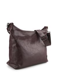 Gambar Urban State - Distressed Leather Hobo Small Crossbody Bag - Dark Brown - Dark Brown, Standar dari Urban State Kota Bogor 2 Tokopedia
