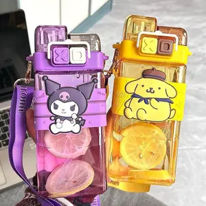 Botol Minum Anak Motif Sanrio Botol Portabel Botol Minum dua Fungsi 580ml Botol Viral