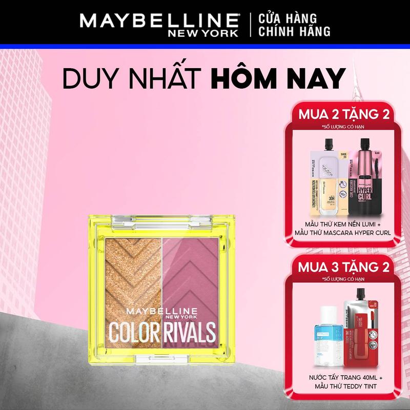  Bảng Phấn Mắt 2 Màu Color Rivals Shadow Duo Maybelline New York 3g 