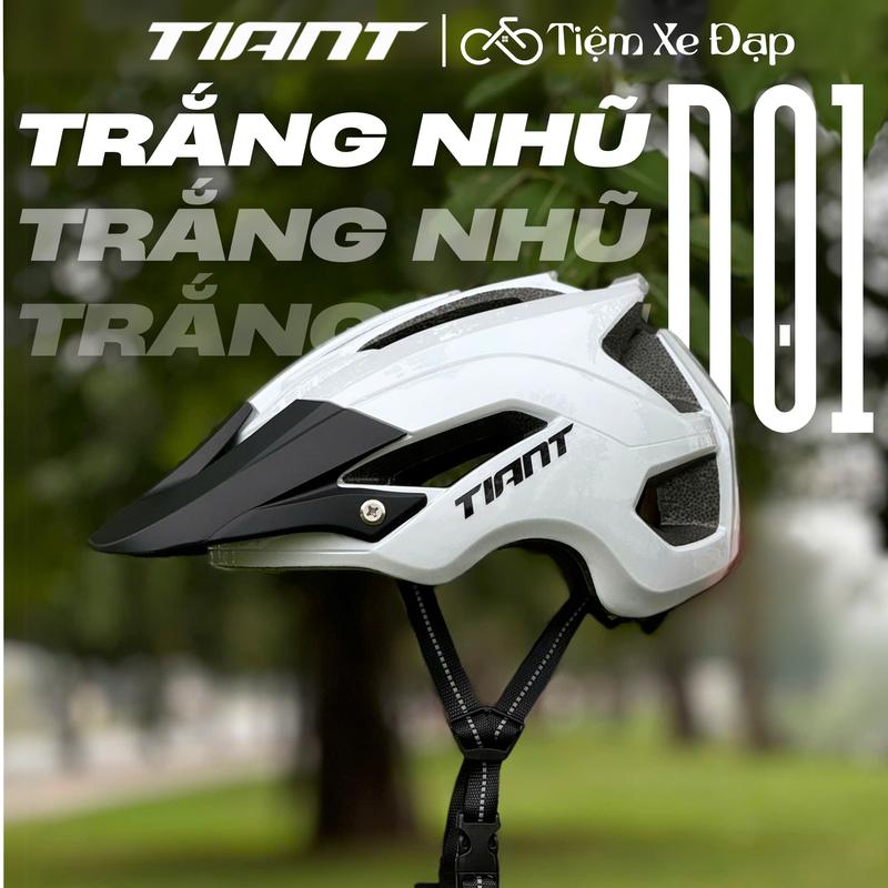 Mũ Bảo Hiểm Xe Đạp Thể Thao MTB TIANT D01 Chuyên Dụng Sport Size 55-65cm Chất Liệu ABS Cao Cấp & Lót Mút êm Ám Khoá Điều Chỉnh Kích Thước