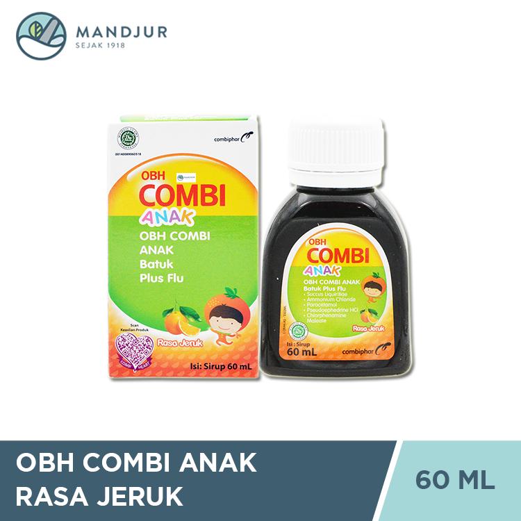 OBH Combi Anak Batuk Plus Flu Jeruk 60 mL - Sirup Obat Batuk Flu Anak