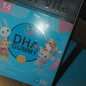 Coolvita 3 Box DHA Gummy - Suplemen Vitamin Anak dengan Minyak Alga DHA 50mg Omega 3 Alternatif Minyak Ikan untuk Kesehatan Mata dan Perkembangan Otak - Original dan BPOM