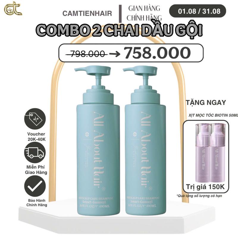 COMBO 2 CHAI DẦU GỘI NHẬP KHẨU NHÀ ALLABOUTHAIR