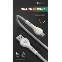 Gambar LENYES LC933 2.4a LED Light anti putus fast charging universal sync data cable kabel cas charger 1 m - PUTIH, TYPE C dari LENYES INDONESIA Kota Administrasi Jakarta Pusat 4 Tokopedia