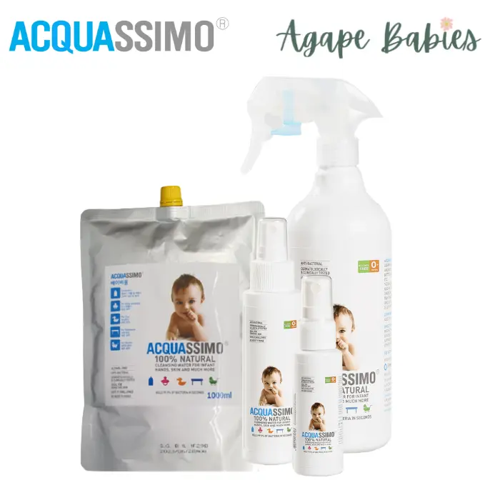 Acquassimo 100% Natural Sanitising Water From Korea Alcohol-free Baby Sanitiser