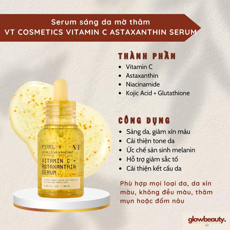 Serum VT Cosmetics Vitamin C Astaxanthin Serum 30ml – Sáng Da, Mờ Thâm & Chống…