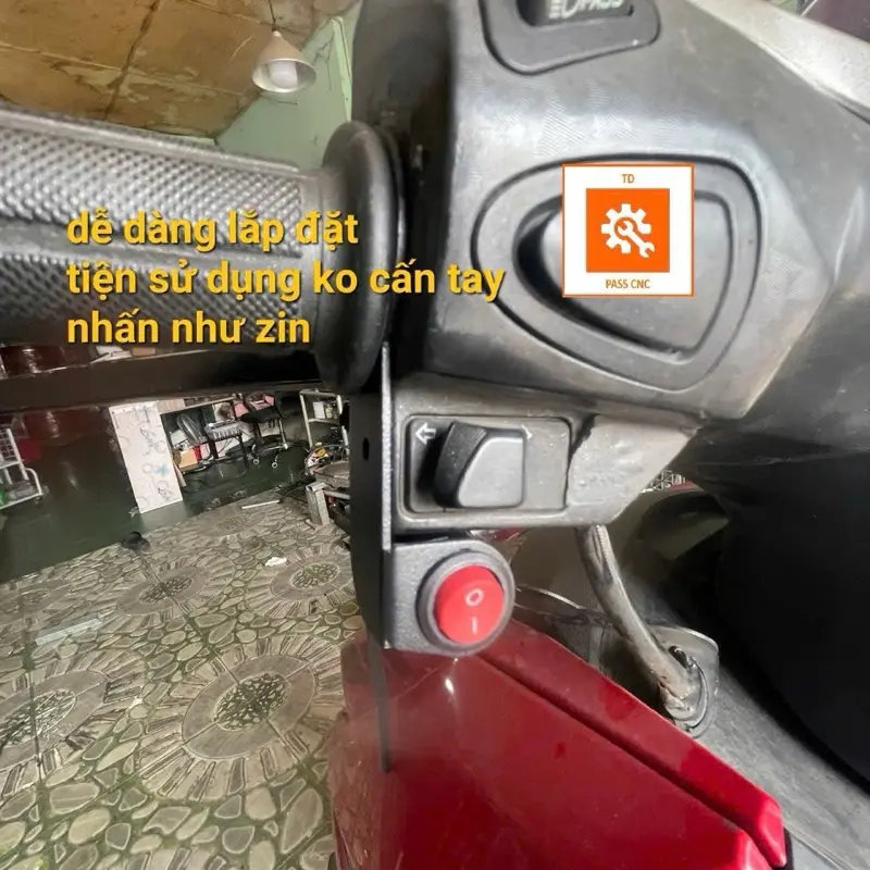 Pát Trợ Sáng Bắt Lọt Tay Cùm Pát Gắn Công Tắc 12mm Cho Xe Máy phụ kiện Trợ Sáng bi Cầu L4x L6X Phụ Tùng gắn vừa tất cả các dòng xe Sơntĩnhđiện đồ chơi 7