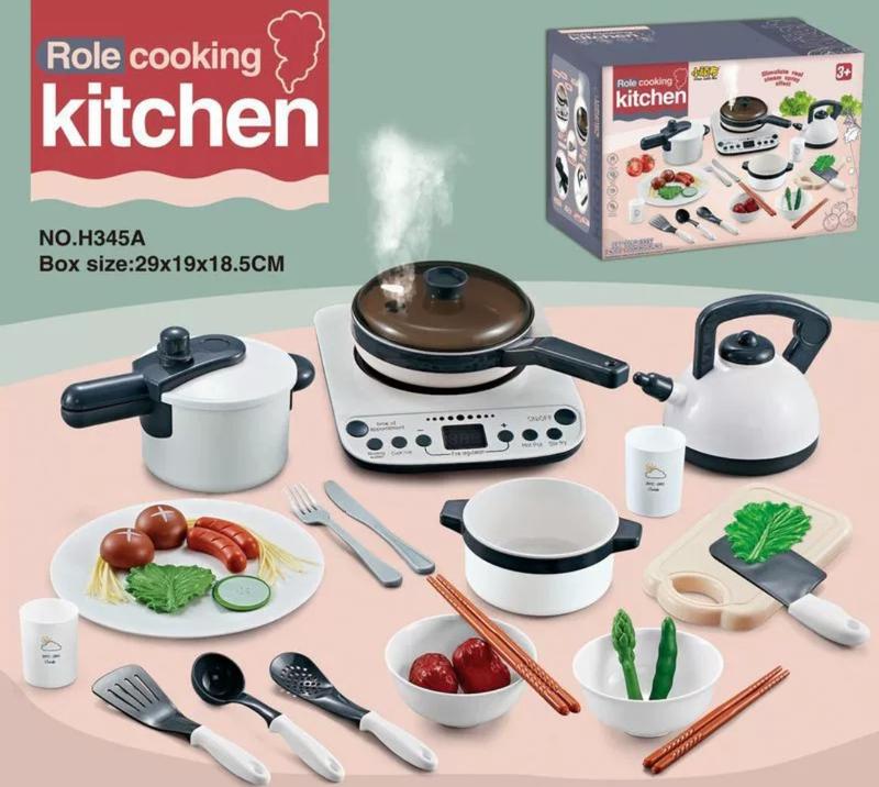 Product Introduction of Home Kitchen Playset Rice Cooker Toy Steam Cooking Simulation - Educational Musical Toy 1