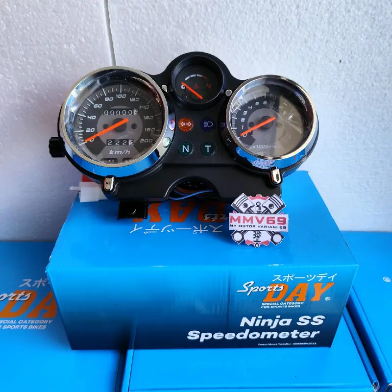 Spidometer Ninja Ss Ninja R Speedometer Ninja Ss Ninja R kimometer ninja Ss Day ASSY Motorcycle Coklat 2