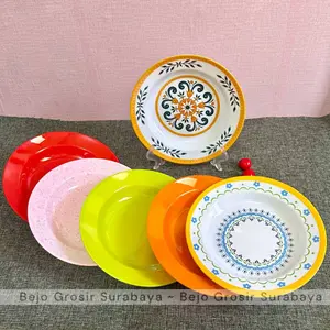 Piring Makan Melamin 9inch (22,5cm) Piring Murah Melamin Murni