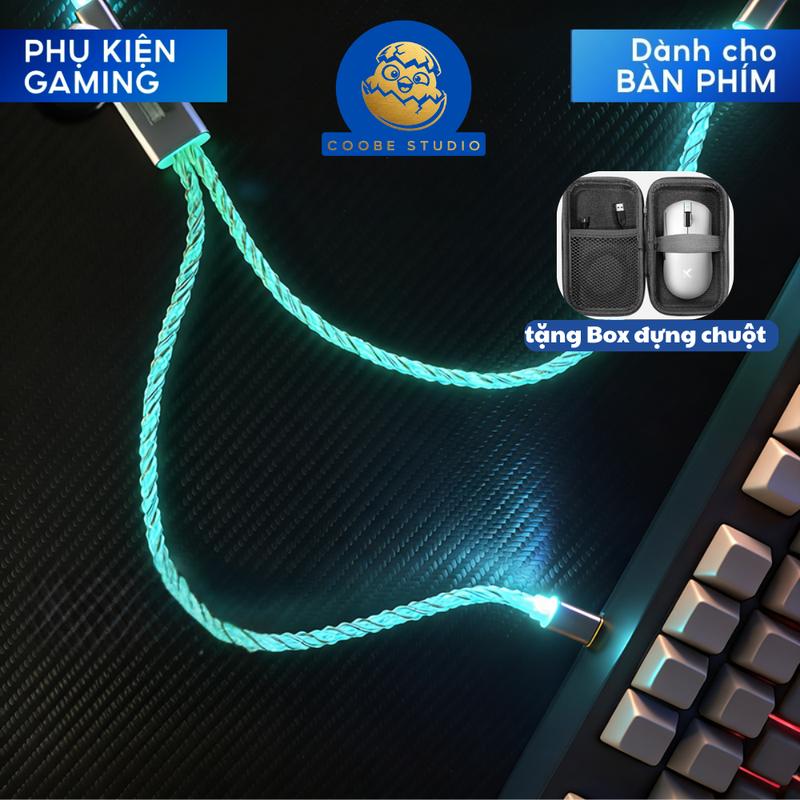 Dây Cáp RGB Esport 2 Đầu Output Type-C 1.8 mét 8K Polling Rate – Phù Hợp Bàn Bàn Phím Gaming, Chuột Gaming