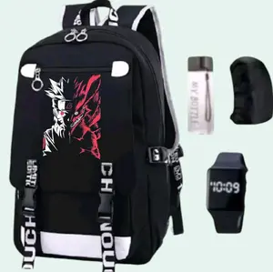 Cemarabags PaketBonus Tas Ransel Sekolah Anak SD Smp LakiLaki Perempuan Naruto kyubi ekor4