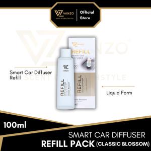 VANZO Smart Car Diffuser Refill Pack (Classic Blossom) 100ml