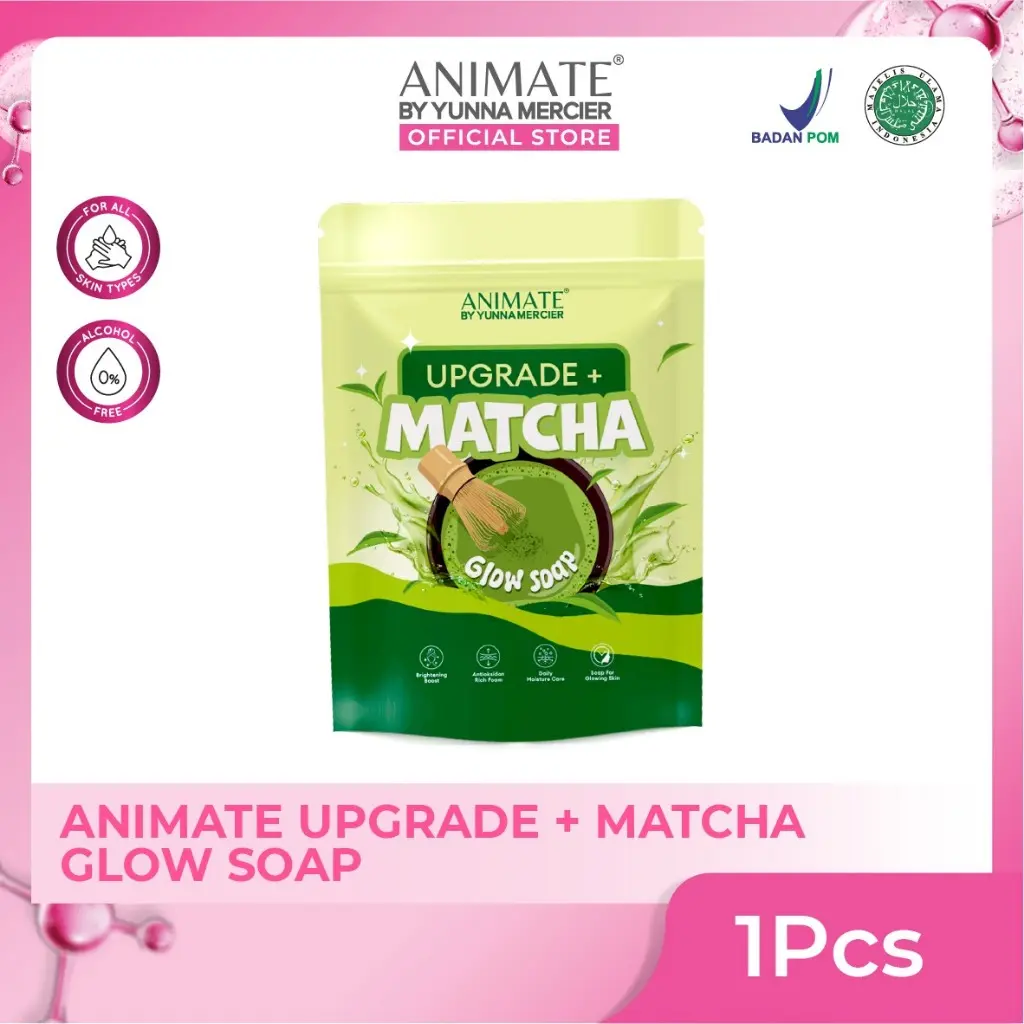 [FREE 1 PCS FOAMING POUCH] Matcha Glow Soap