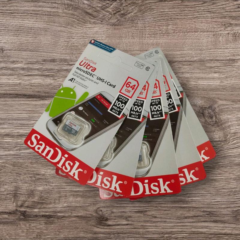 Thẻ nhớ Sandisk 64GB tốc độ cao dùng cho Flycam và Điện thoại,Phụ kiện flycam Bảo Hành 12 tháng