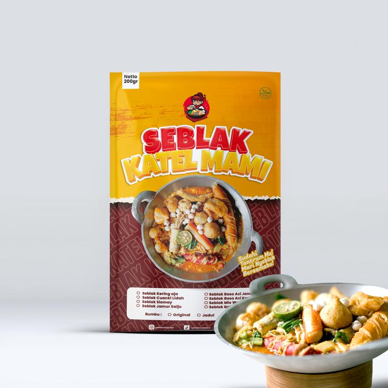BUNDLING BERDUA Dapat 2 Seblak Kemasan - Paket 1 Kering Aja Bumbu Original dan 1 Seblak Cuanki Lidah Original Seblak Katel Mami 5