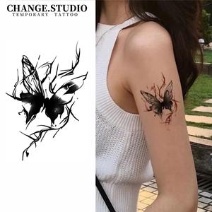 Hình Xăm Tạm Thời, Thiết Kế Hình Bướm, Kéo Dài Trong 15 Ngày, Không Thấm Nước, Không Lo Bị Ma Sát, Kèm Miếng Dán Hình Xăm