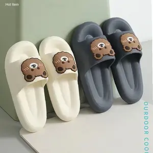 Sandal Jelly Rumah Wanita Pria Import unisex flip flop / sandal wanita pria slip on bear cookies / sandal flat wanita pria / Sandal Rumah / Sendal Kamar Mandi Flat Ringan Empuk Enak Dipakai | Kekinian