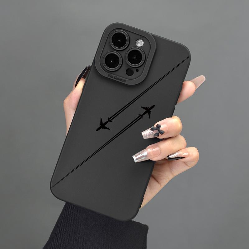 Product Introduction of Ốp Điện Thoại, Họa Tiết Máy Bay, Tương Thích Với iPhone 15 Pro / 14 / 13 / 12 / 11 Pro Max / Xs Max, Chống Sốc, 6 / 7 / 8Plus, Đơn Giản, Xr / X / Xs, Ốp Bảo Vệ, 12 / 13Mini 2