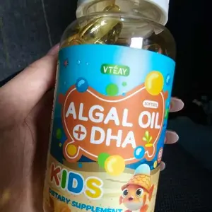 VTEAY Kids Algal Oil DHA | Dukung Fungsi Otak & Konsentrasi Anak | Jaga Kesehatan Mata Imun Tubuh | Tersedia 30 60 120 Butir