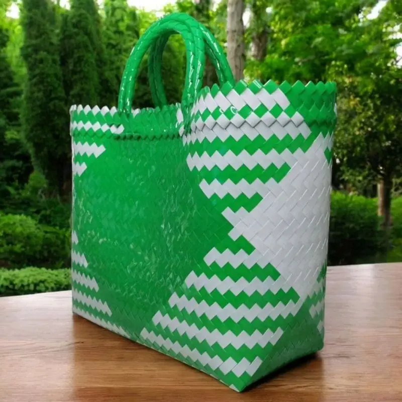 Tas Anyaman Kaca Ukuran S M L Jumbo Super jumbo /Hajatan/Souvenir/Slametan/Belanja tas  anyaman  plastik  pasar plastik  berkat  hajatan tas  plastik 5