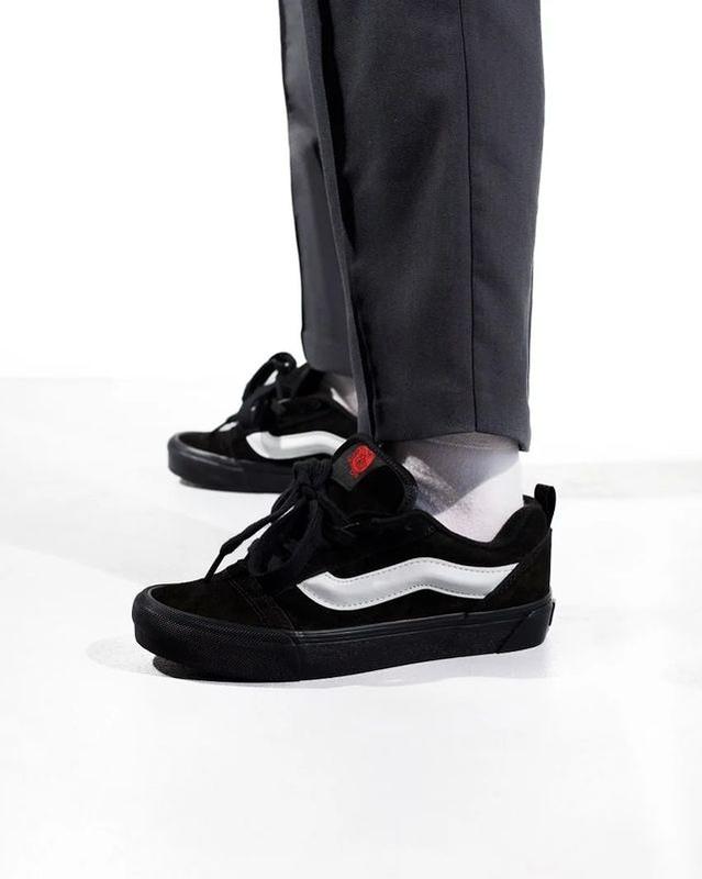 Flash Sale Sepatu Van Knu Skool Black Stripe White Original 36-43 Free Box 2