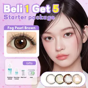 [Beli 1 Get 5] Mysticeyes 5 in 1 Softlens Newbie Recommended Package 1 Softlens+60ml solution+Tetes Mata+alat pencuci+Lens case