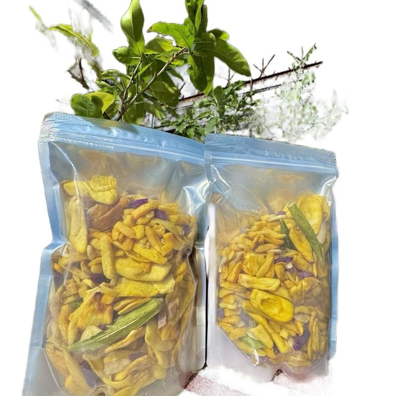 Combo 1kg Trái cây sấy loai vụn túi 500gram Ăn Vặt BẢO HÂN ăn vặt giá sỉ
