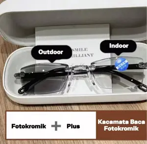 Kacamata Baca Plus Reading Glasses 807 Fotokromik Plus Fashion Korea Retro Anti Blue Light anti Radiasi Model gucc lensa 807 Fotokromik baca Optik Mandiri Amanah