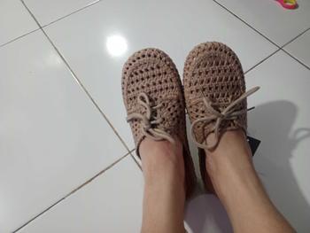 Product Review of [YESPLUS] PY132 Sandal Selop Wanita Flat Jelly Import Fashion Model Tali Rajut Terbaru from h**a 3